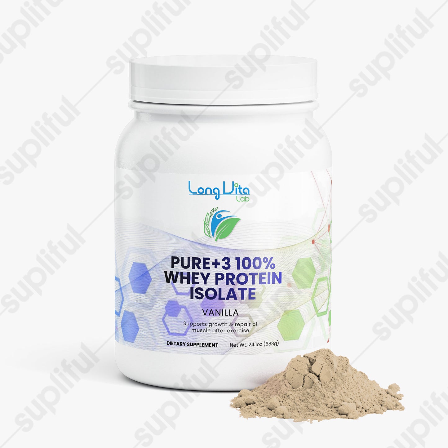 Pure3 100% Whey Protein Isolate (Vanilla)